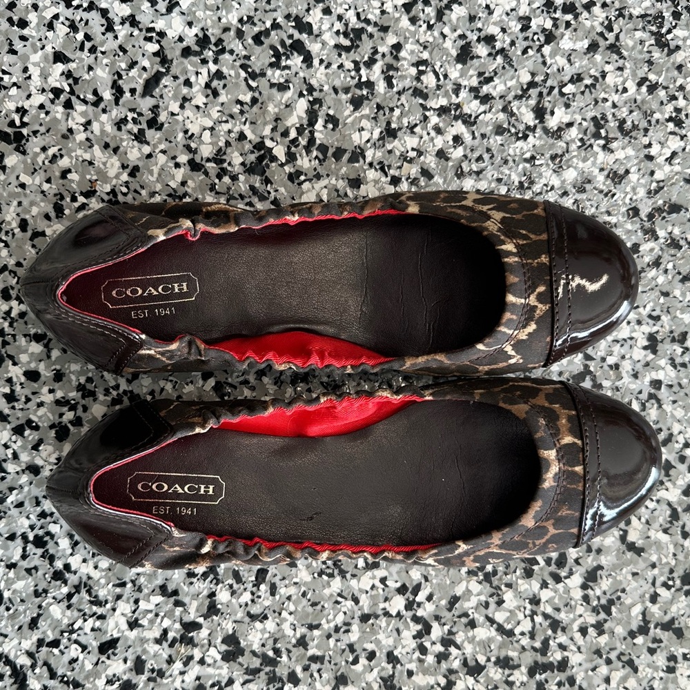 Brown Coach Flats